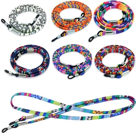 Somstyle 7-in-1 Brillenkoord Set - Zonnebril Koord - Brilketting Dames & Heren - Multicolor