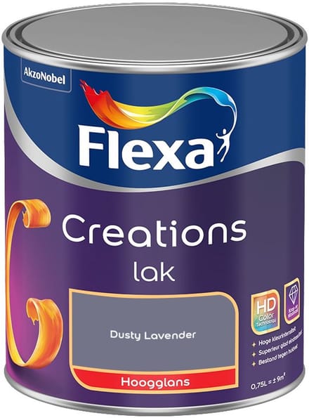 Flexa - Creations Lak Hoogglans - Dusty Lavender - Mengverf - 750 Ml