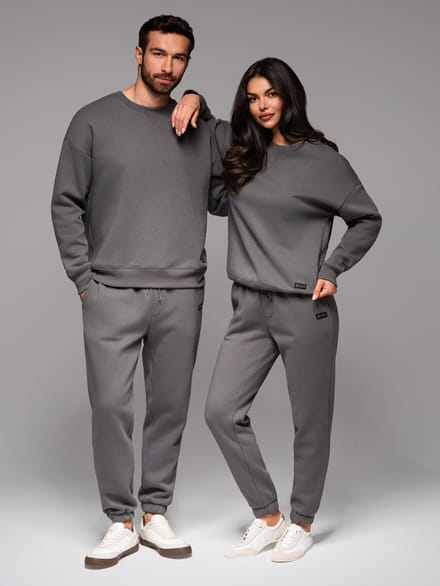 OMBRE Set - Katoen - Effen Grijs U1 (XS-S)