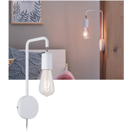 Paulmann Calvani wandlamp met kabel u. schakelaar