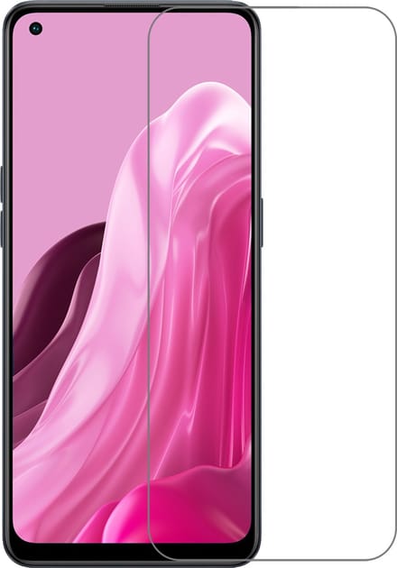 Screenprotector - Geschikt voor OPPO Reno 8 Lite - Extra Sterk - Beschermglas - Gehard Glas - Tempered Glass - Screen Protector - Bescherm Cover