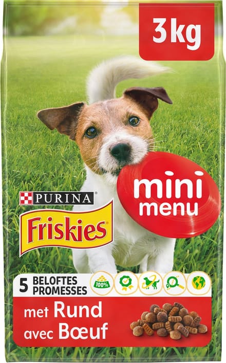 Friskies Mini Menu Honden droogvoer - Rund - 3000g