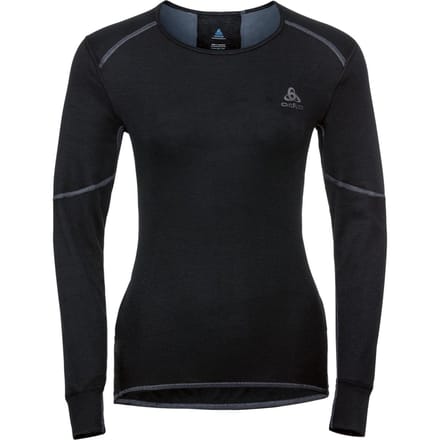 Odlo - Maat L - Bl Top Crew Neck L/S Active X-Warm Dames Thermoshirt - Black