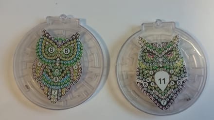 diamond painting - kerstboomversiering - sleutelhanger - doolhof/labyrinth maze game ( 2 stuks ) 315