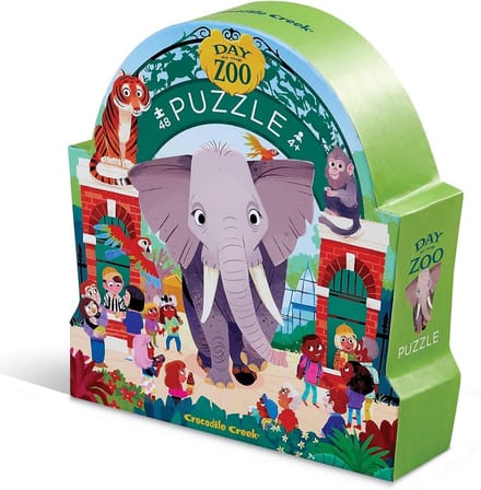 Vrolijke 48-Delige Puzzel Dierentuin Museum Collectie