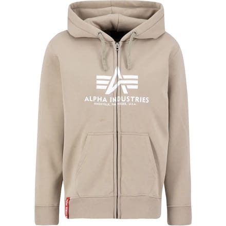 Hooded sweatshirt met rits Alpha Industries Basic