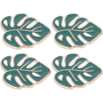 4-delige Naaldhouder Set DIY Magneet Kruissteek Borduuraccessoires Groene Bladeren beige