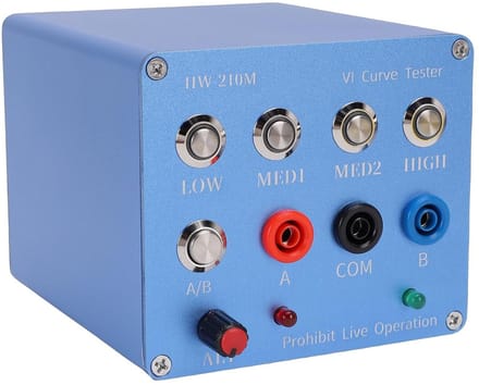 VI Curve Tester - Dubbelkanaals Tester - Circuit Analyse - ASA Testmethode - 17x13x11 cm