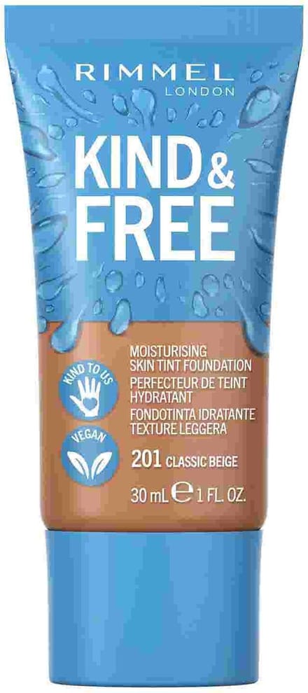 Rimmel London KIND & FREE Vegan Foundation - 210 Golden Beige