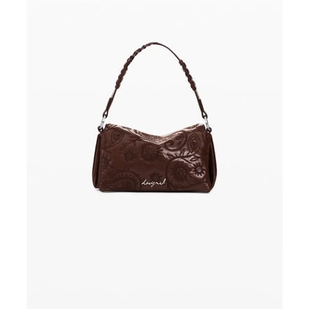 Desigual schoudertas Siroco Naron Mini Flap Bag Camel bruine