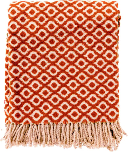 ISABELLA | Plaid 150x200 cm | Potters Clay | Oranje | Multicolor | Hoii