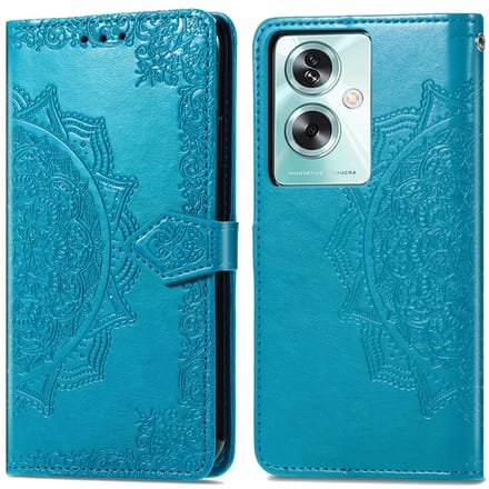 imoshion Hoesje - Geschikt voor Oppo A79 - Mandala Bookcase - Turquoise