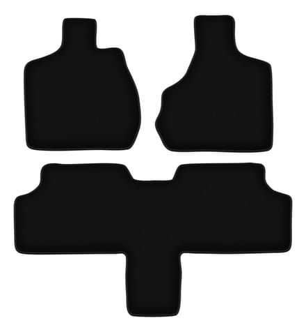 BASIC zwarte veloursmatten voor: Chrysler Grand Voyager III 7-zits (2000-2008)