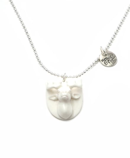 Heaven Eleven KIDS - Meisjes - ketting - zilver - 925 - hert - bone