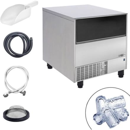 GGM Gastro IJsblokjesmachine - holle cilinder - 114 kg/24 h zilver