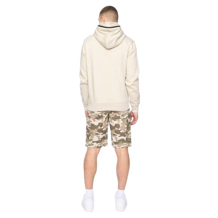 Crosshatch Heren Camtort Hoodie (Licht Steen)
