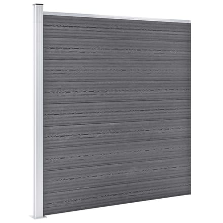 vidaXL - Schutting - 526x186 - cm - HKC - grijs