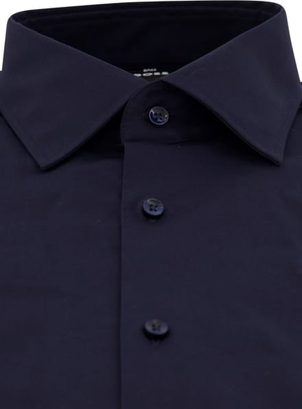 Hugo Boss overhemd mouwlengte 7 donkerblauw