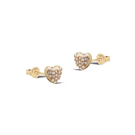 Karma Oorknoppen Ziconia Earstuds MAY Heart Goud