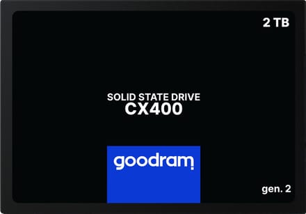 Goodram CX400 | 2TB SATA SSD | 2.5'' | 550MB/s Lezen | 500MB/s Schrijven