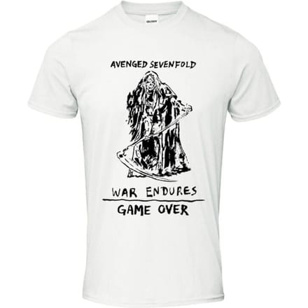 Avenged Sevenfold T-shirt - Game Over - S tot XXL - voor Mannen - wit