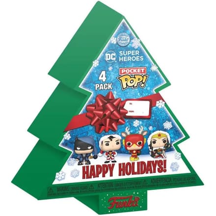 Funko - Marvel Holiday 2022 Pocket POP! 4-Pack Tree Holiday Box 4 cm 3D Sleutelhanger - Multicolours