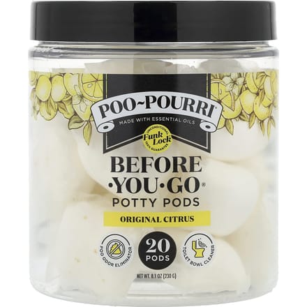 Poo-Pourri, Before-You-Go® Potty Pods, Original Citrus, 20 Pods, 8,1 oz (230 gram) beige