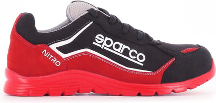 Sparco NITRO MARCUS – Veiligheidsschoen S3L met sportieve look en waterafstotend microvezel - Rood / 39