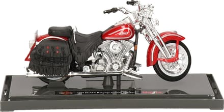 MaistoModelmotor/speelgoedmotor Harley-Davidson Heritage - rood - 12 cm - schaal 1:18