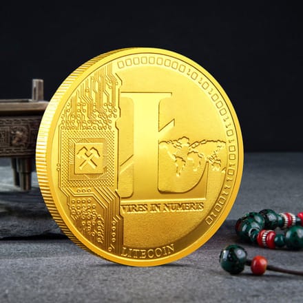 Litecoin Munt - LTC - Crypto - Goud - Decentralised Crpto Currency - Cryptovaluta