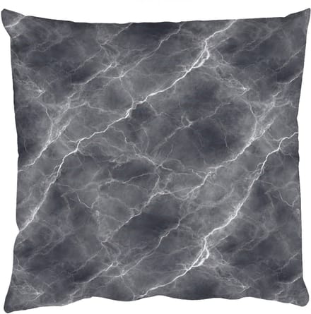 Sierkussens - Kussentjes Woonkamer - 40x40 cm - Donkergrijs - Bliksem - Marmer