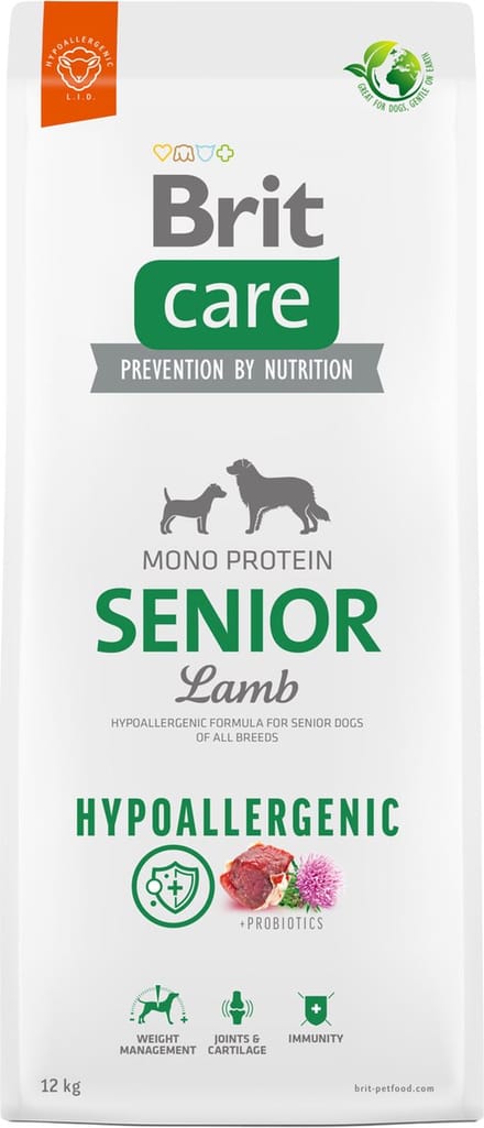 Brit Care Senior Lamb & Rice 12 kg - Hond