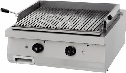 Heavy Duty Lavasteengrill - Dubbel - 70 cm Diep - Gas