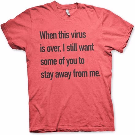 Hybris Stay Away From Me T-shirt Heather-Red