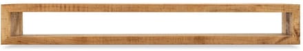Zwevend TV-meubel Mangohout hangend 220 cm - Naturel