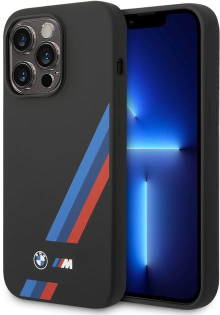 BMW iPhone 14 Pro Backcover hoesje - Zwart