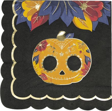 PARTYPRO - 16 Papieren servetten Dia de los muertos 33 x 33 cm