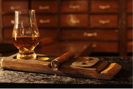 BA Limited Edition Proefplank 'Whisky' met 1 glas / Vaderdag / Whiskyliefhebber / Whisky Gift / Cadeau Idee