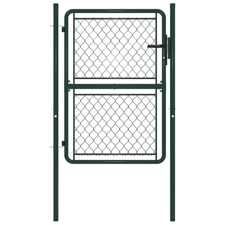 vidaXL - Tuinpoort - staal - 100x150 - cm - groen