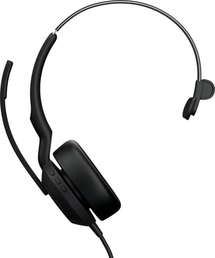 Jabra Evolve2 50 Headset Bedraad Hoofdband Kantoor/callcenter USB Type-A Zwart