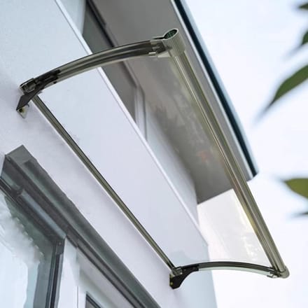 Deur Luifel - Overkapping Raam - Bescherming Huis - Verbeterd Koolstofstaal - 45x270cm - Transparant