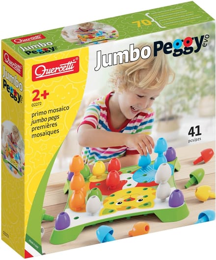 Quercetti Jumbo Peggy EVO Insteekmozaïk 41-delig Interactief speelgoed
