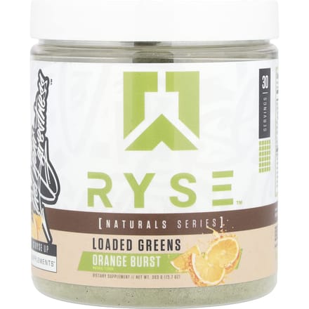 RYSE, Natural Series, Loaded Greens, Orange Burst, 10,7 oz (303 g)