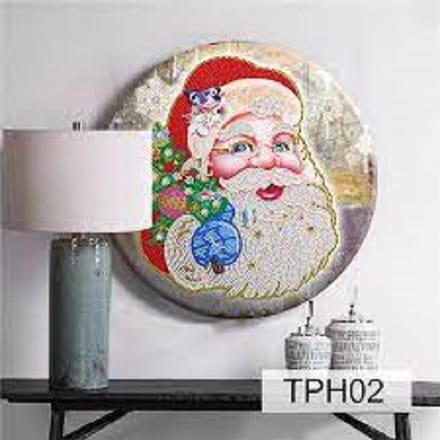 DIY Diamond Painting Kerstman - Wall hanging - Deurdecoratie in aluminium