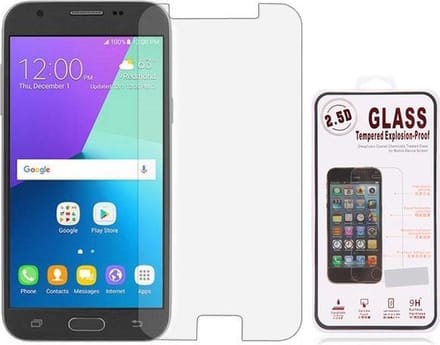 Screenprotector voor Samsung Galaxy J7 (2017), tempered glass (glazen screenprotector)