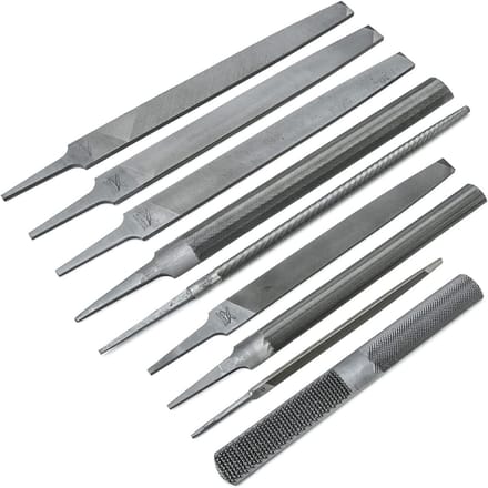 Onderhoud File Set - Handvijlen Set - Metaal Bewerken - Gelegeerd Staal - 9 Delig - Multi