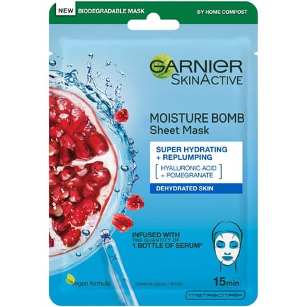 Garnier Skin Active Moisture Bomb Tissue Mask Trio 3 st