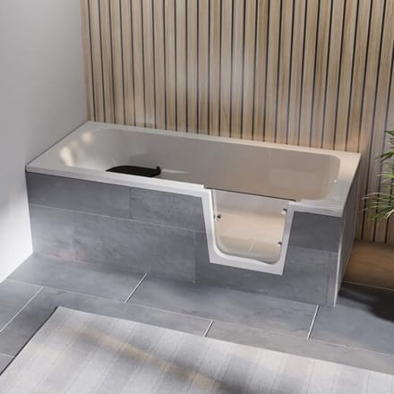 Steinkamp bathtub 170 x 75 cm with glass door right ST002BWTSTYR-R2
