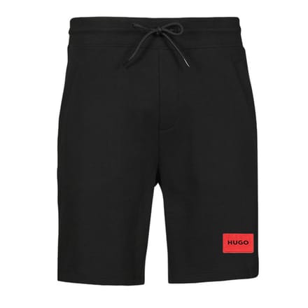 HUGO Logo Patch Duurzame Zweet Shorts - Zwart