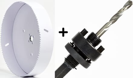 Set 152mm Gatzaag BI-METAL HSS-E Co8% - gatenzaag